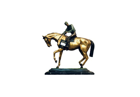 Bronze Jockey & Race Horse