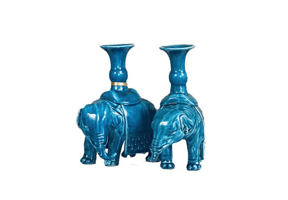 Ceramic Elephant Candle holders