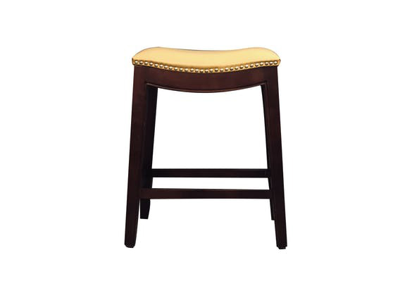 Leather Nail Barstool